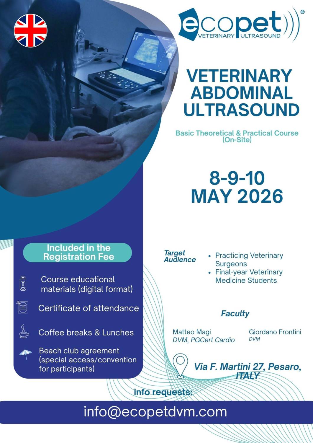 Veterinary Abdominal Ultrasound - Basic Theoretical & Practical Course (on site)